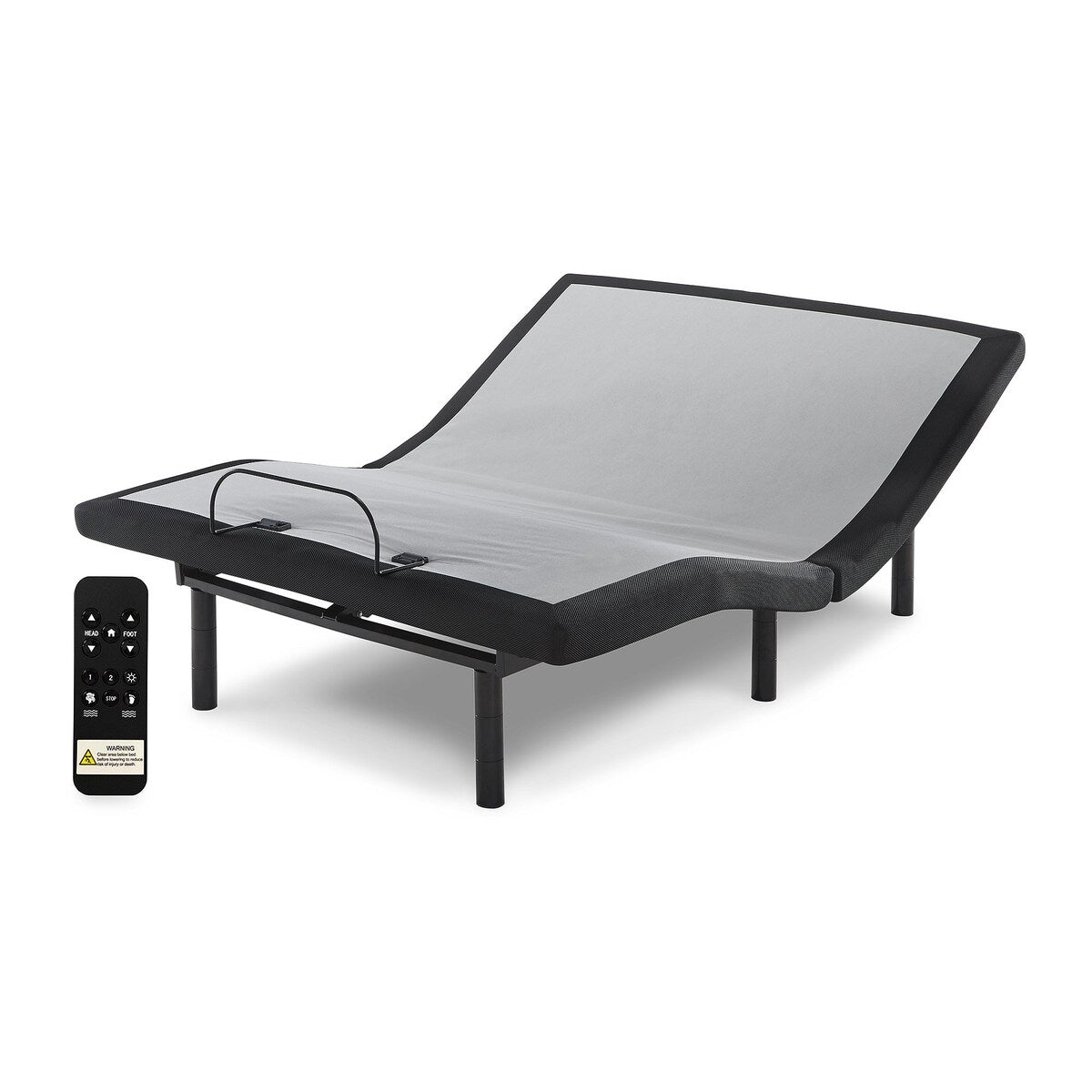 Signature Design by Ashley 12 Inch Ashley Hybrid Black/Gray 2-Piece Queen Mattress Package