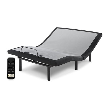 Signature Design by Ashley 8 Inch Chime Innerspring Black/White 2-Piece Mattress Package