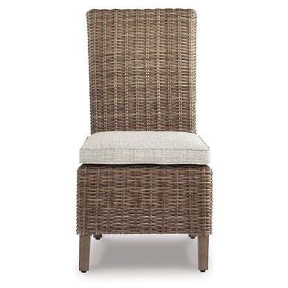 Signature Design by Ashley Beachcroft Beige 7-Piece Outdoor Dining Package - 84.25 W x 42.25 D x 29.25 H