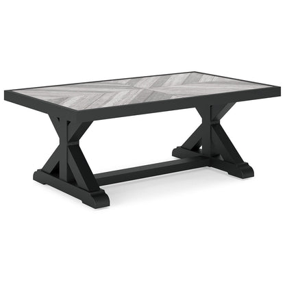 Signature Design by Ashley Beachcroft Outdoor Sofa and 2 Chairs with Coffee Table