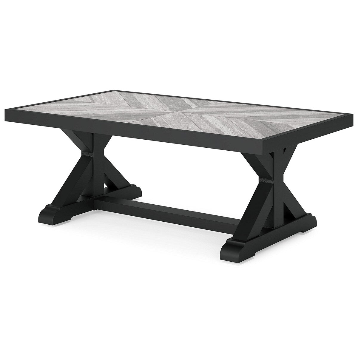 Signature Design by Ashley Beachcroft Outdoor Sofa and 2 Chairs with Coffee Table