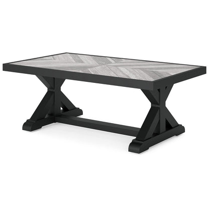 Signature Design by Ashley Beachcroft Outdoor Sofa and 2 Chairs with Coffee Table