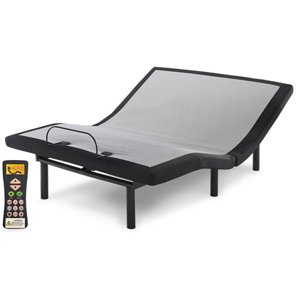 Signature Design by Ashley Chime 12 Inch Memory Foam Black/White 2-Piece Mattress Package