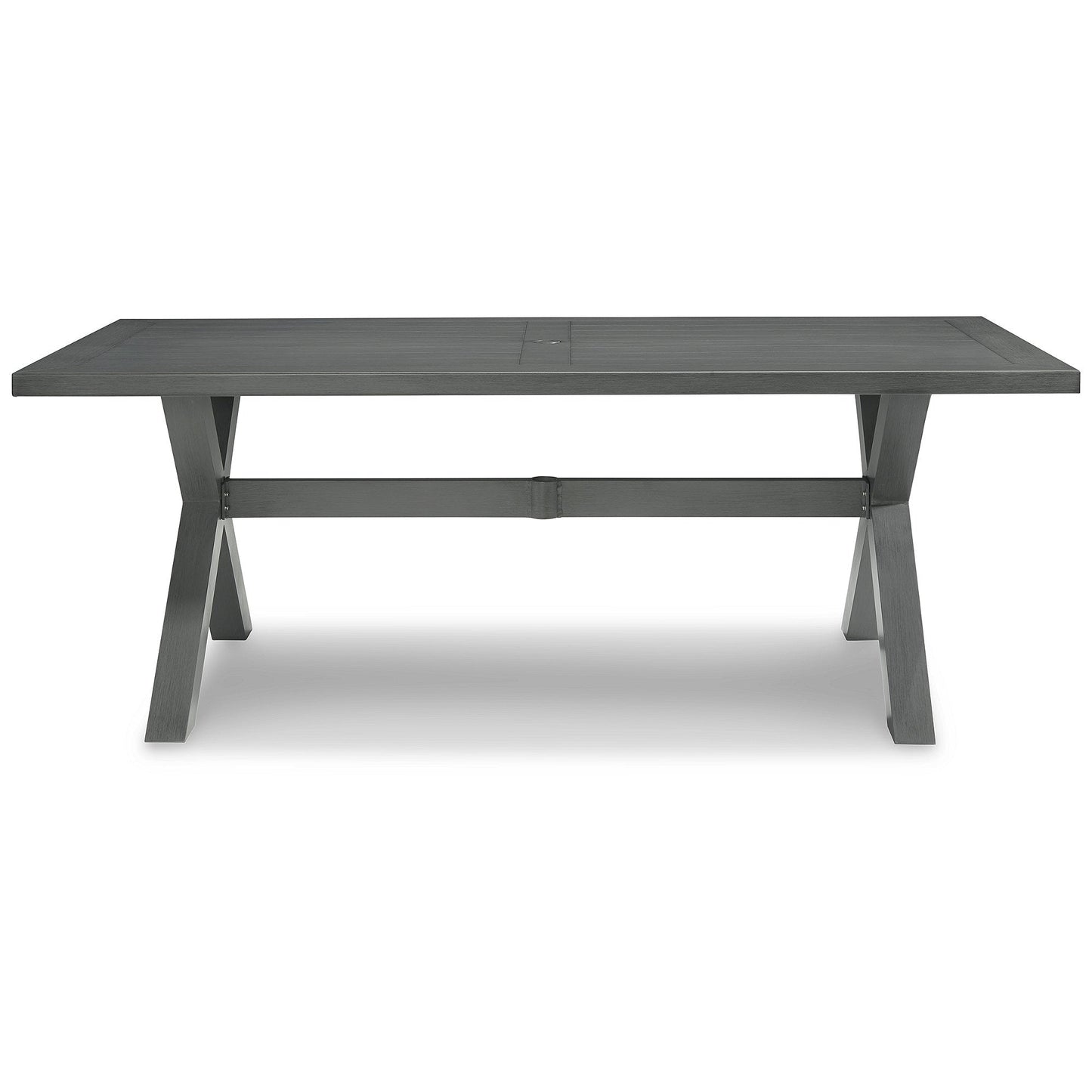 Signature Design by Ashley Elite Park Gray 6-Piece Outdoor Dining Package - 80W x 42D x 29H