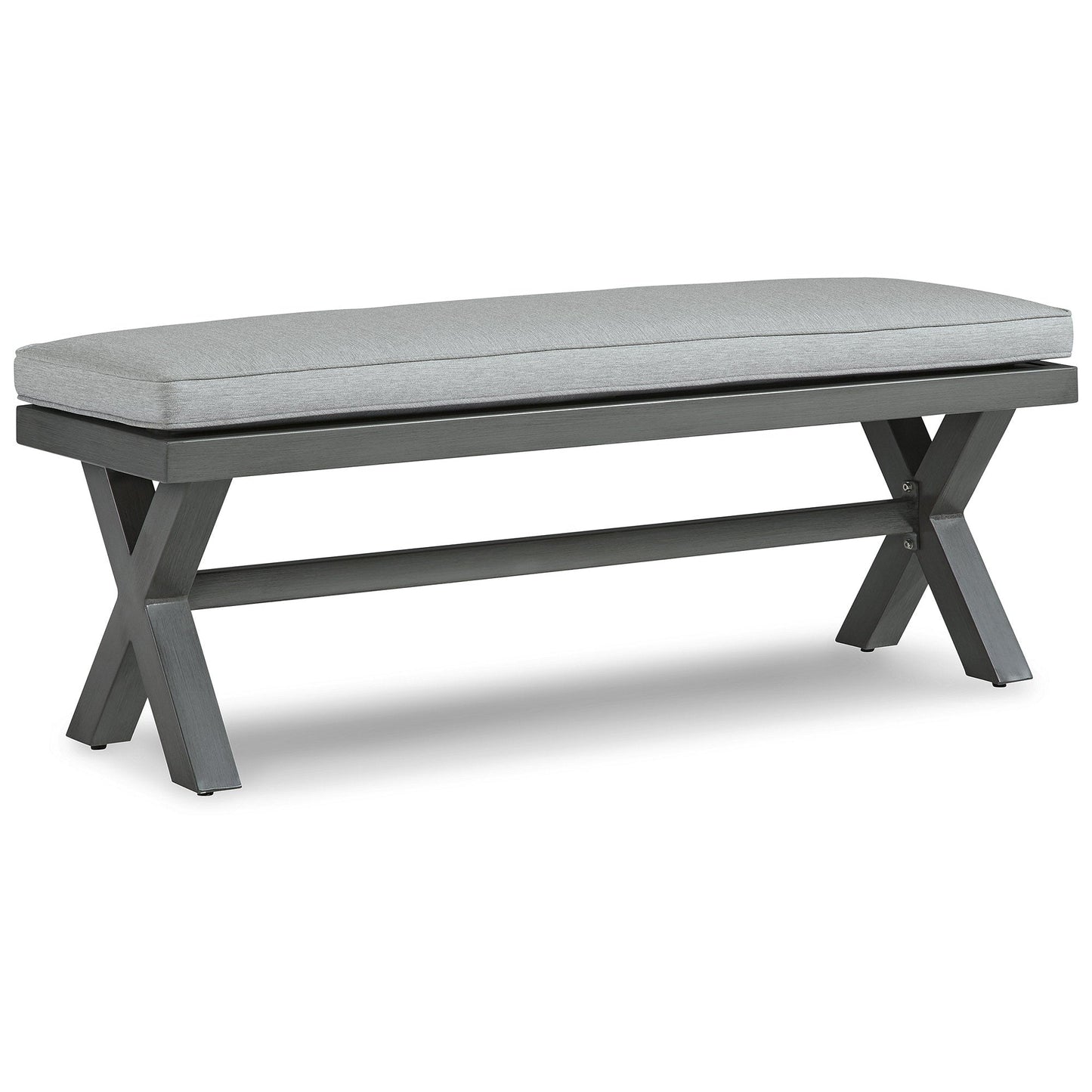 Signature Design by Ashley Elite Park Gray 6-Piece Outdoor Dining Package - 80W x 42D x 29H