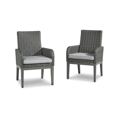 Signature Design by Ashley Elite Park Gray 6-Piece Outdoor Dining Package - 80W x 42D x 29H