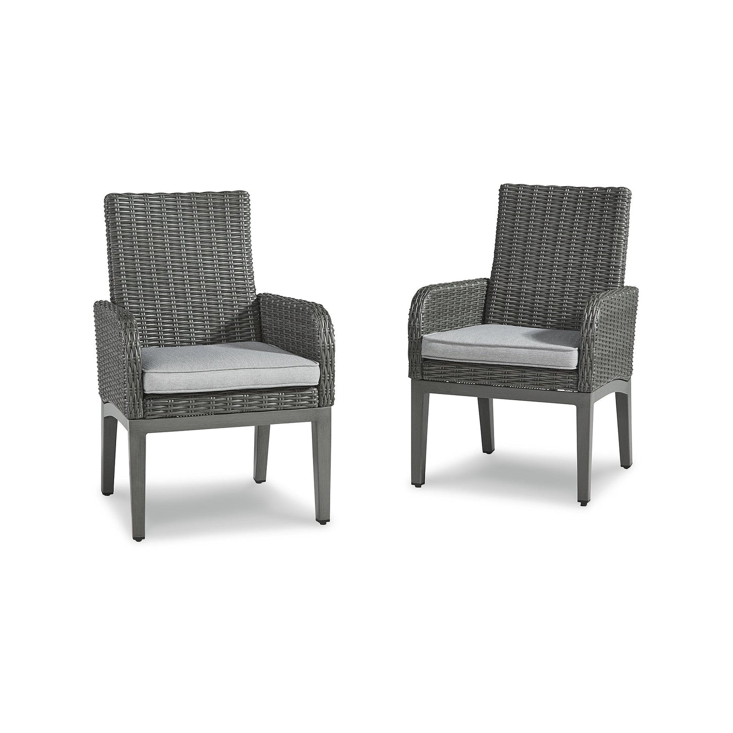 Signature Design by Ashley Elite Park Gray 7-Piece Outdoor Dining Package - 80W x 42D x 29H