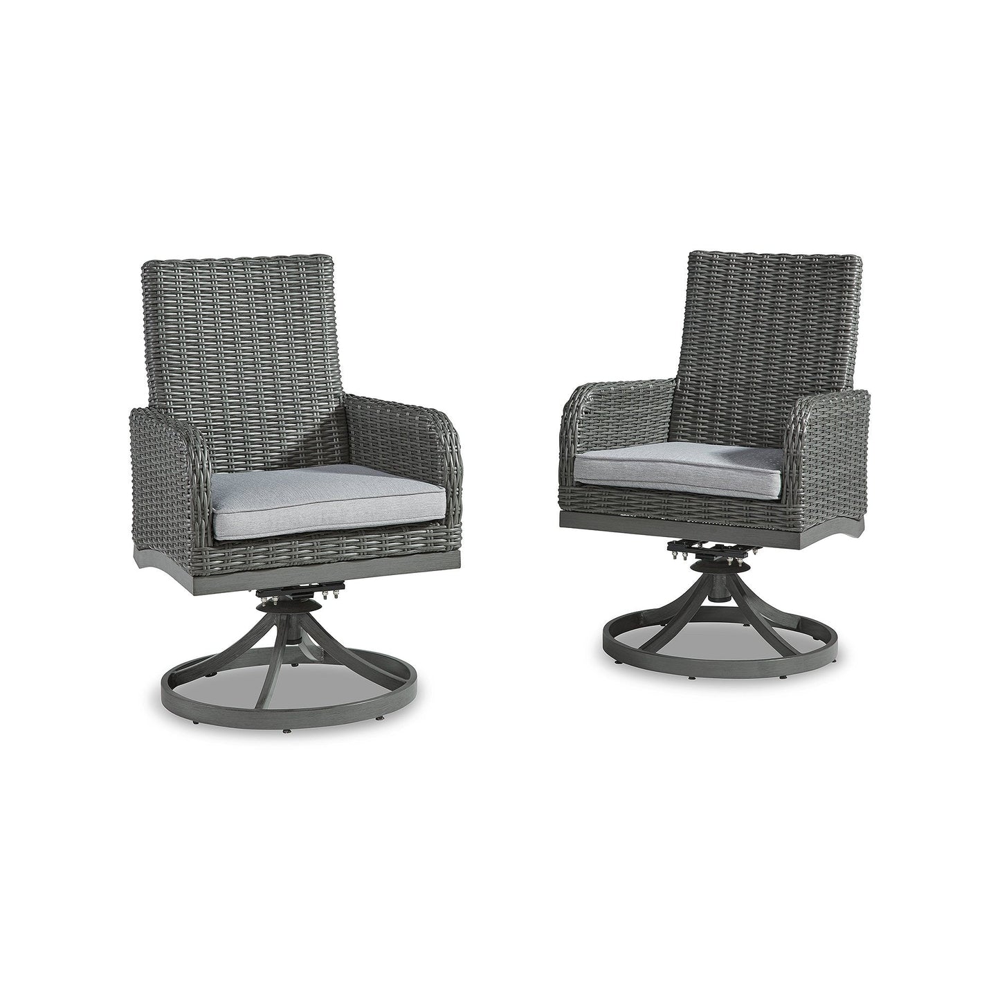 Signature Design by Ashley Elite Park Gray 7-Piece Outdoor Dining Package - 80W x 42D x 29H