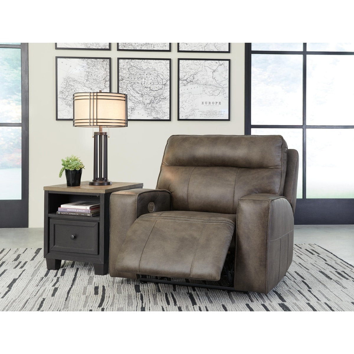 Signature Design by Ashley Game Plan Oversized Power Recliner