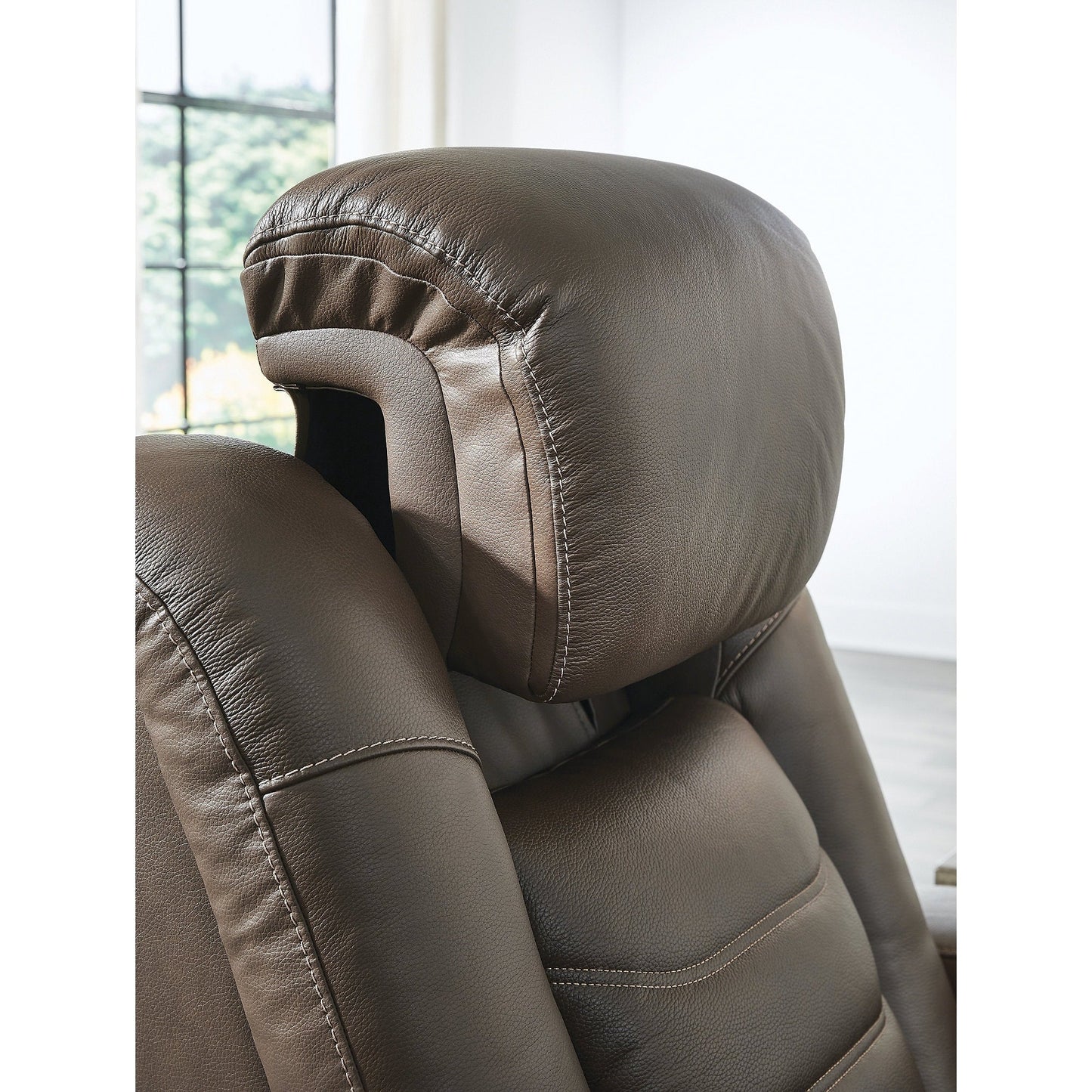 Signature Design by Ashley High Impact Brown Power Recliner
