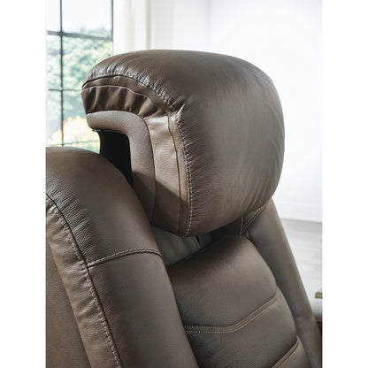 Signature Design by Ashley High Impact Brown Power Recliner