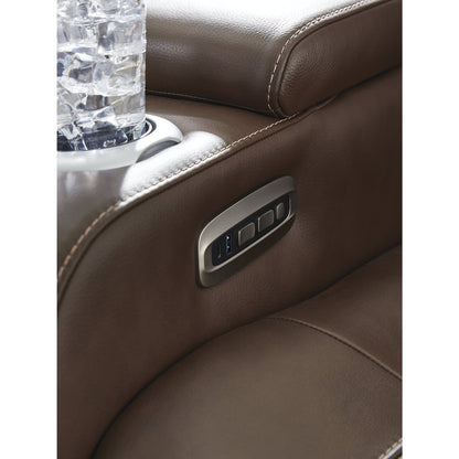 Signature Design by Ashley High Impact Brown Power Recliner