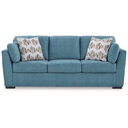 Signature Design by Ashley Keerwick Teal Queen Sofa Sleeper - 94 W x 41 D x 39 H