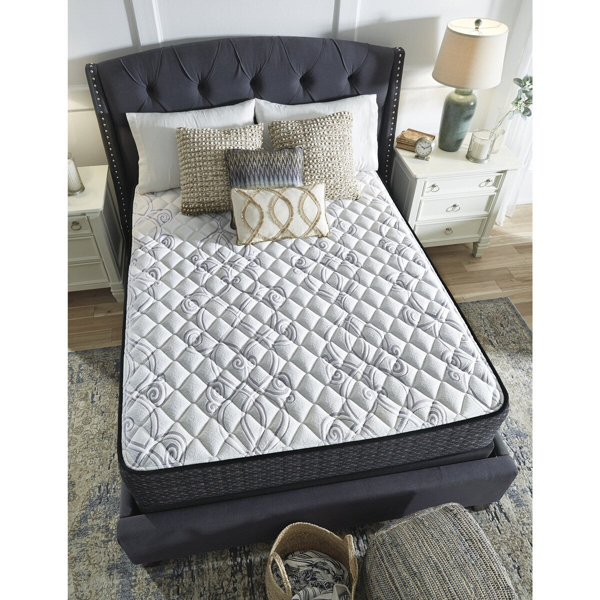 Signature Design by Ashley Limited Edition Firm Black/White 2-Piece California King Mattress Package
