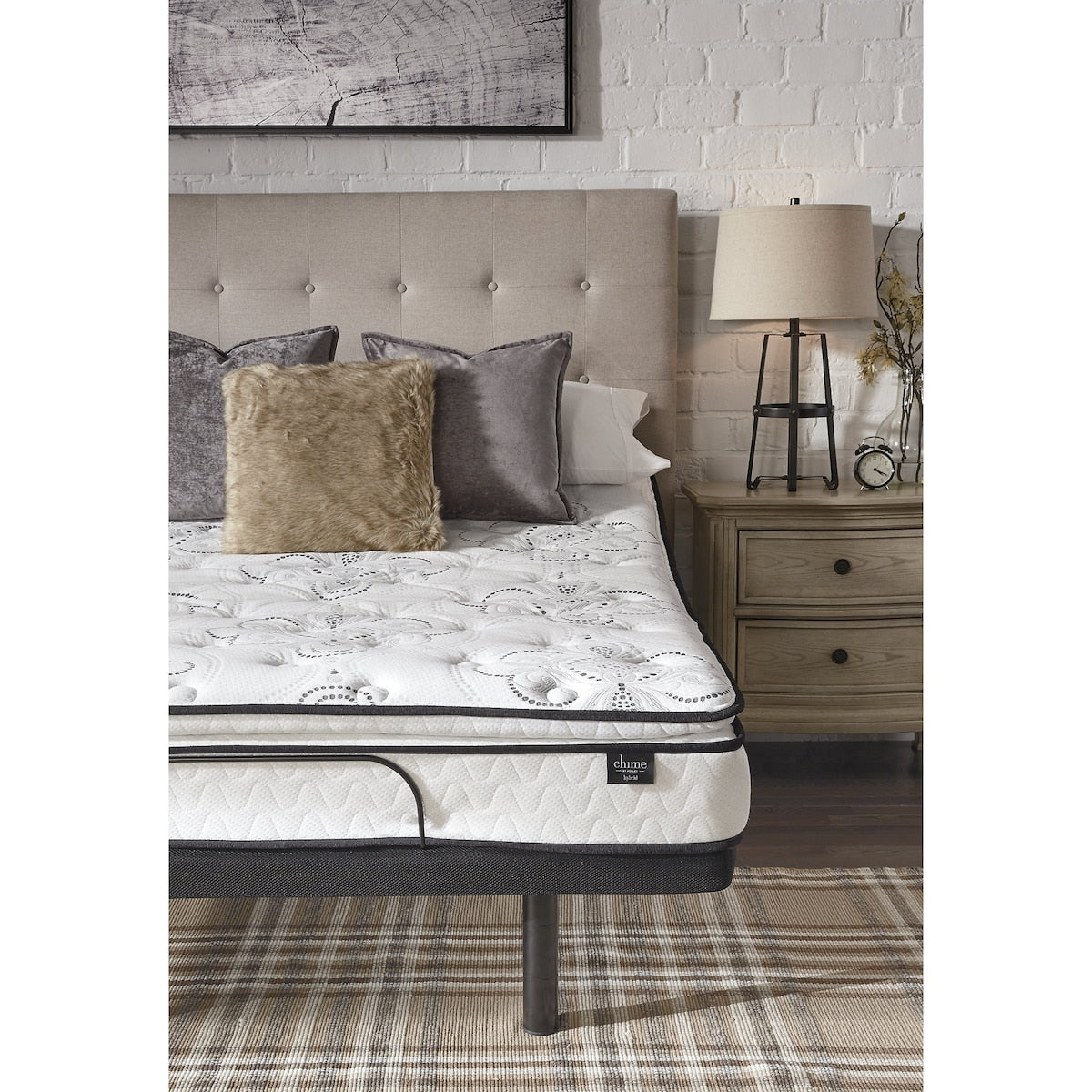 Signature Design by Ashley Limited Edition Firm Black/White 2-Piece California King Mattress Package