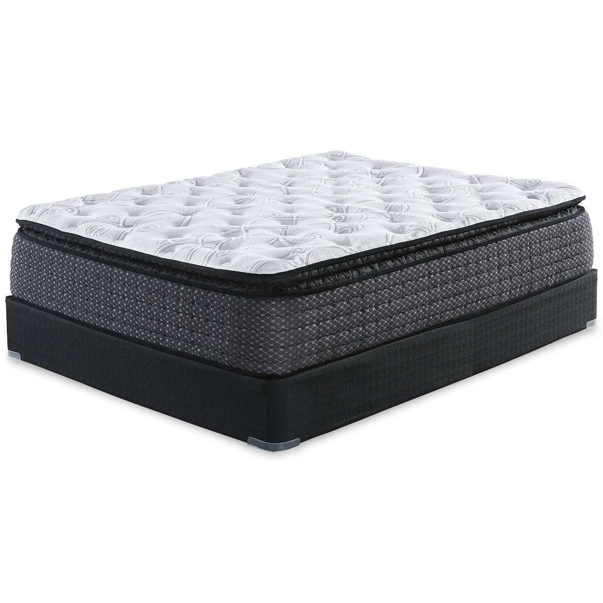 Signature Design by Ashley Limited Edition Pillowtop Black/White 2-Piece Queen Mattress Package