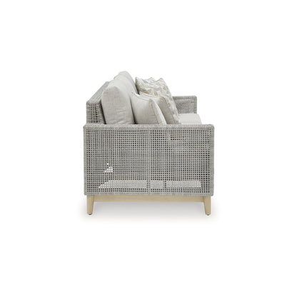 Signature Design by Ashley Seton Creek Gray Outdoor Sofa with Cushion - 82.63 W x 36.25 D x 35.88 H