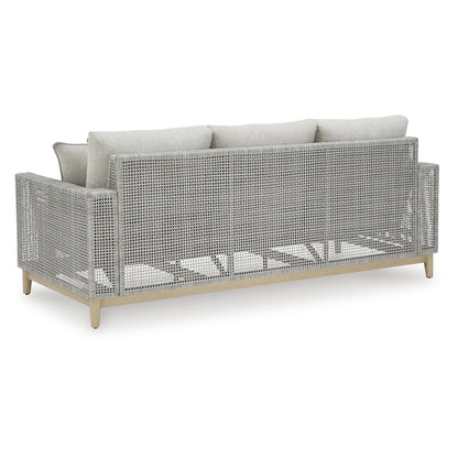 Signature Design by Ashley Seton Creek Gray Outdoor Sofa with Cushion - 82.63 W x 36.25 D x 35.88 H