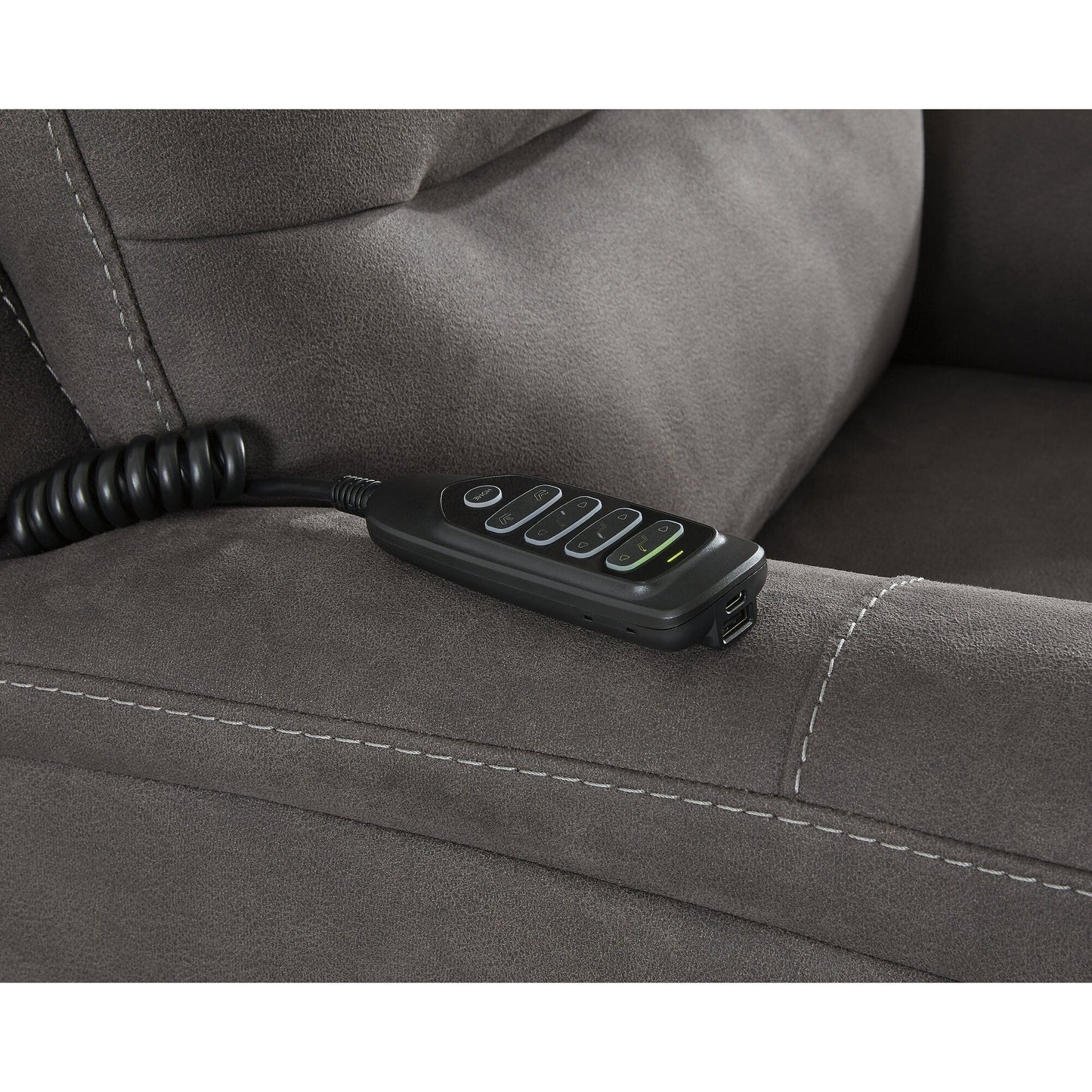 Signature Design by Ashley Snowfield Dark Gray Power Lift Recliner