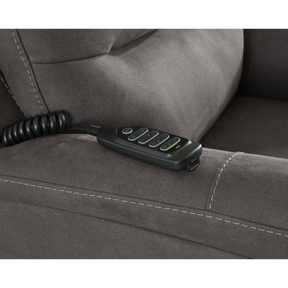 Signature Design by Ashley Snowfield Dark Gray Power Lift Recliner