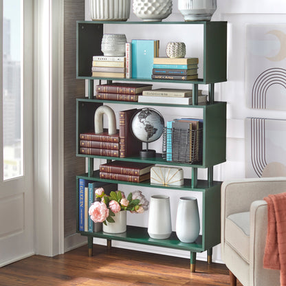 Simple Living Margo Mid-Century Modern 3-tier Bookshelf - 59.5h x 36w x 11.8d