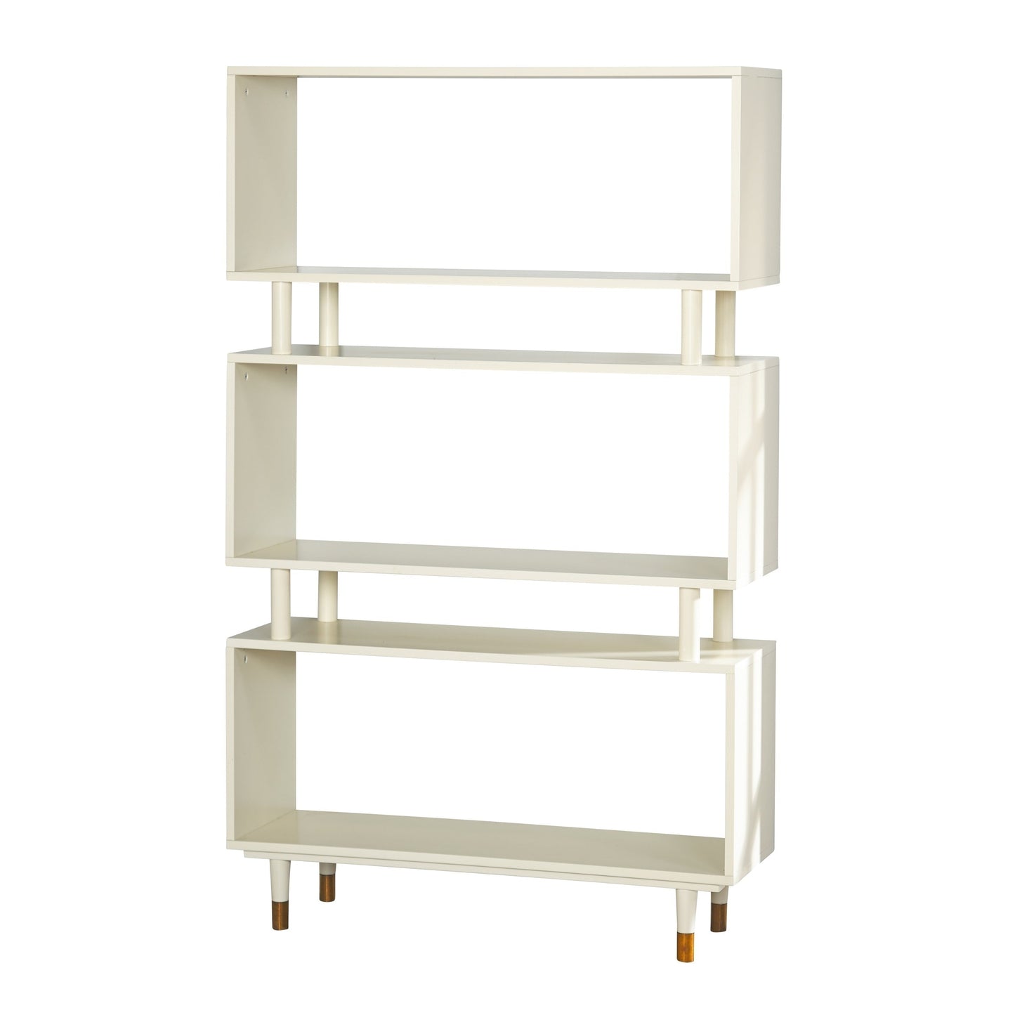 Simple Living Margo Mid-Century Modern 3-tier Bookshelf - 59.5h x 36w x 11.8d