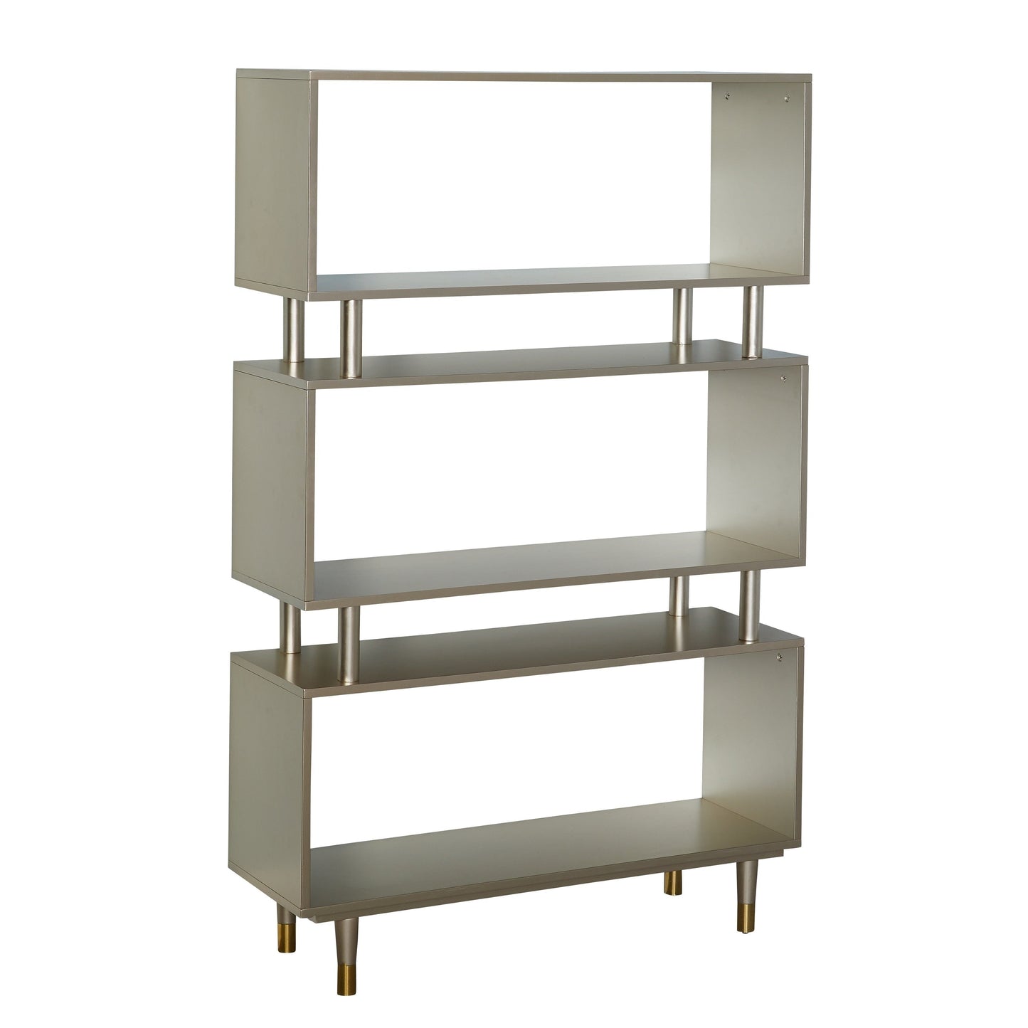Simple Living Margo Mid-Century Modern 3-tier Bookshelf - 59.5h x 36w x 11.8d