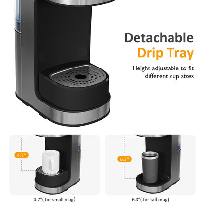 Single Serve Iced Coffee Maker with 3 Brewing Options, Black
