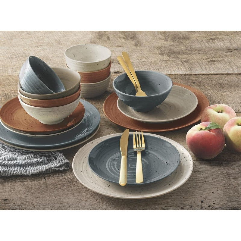 Sango Siterra Painter's Palette 16-Piece Stoneware Dinnerware Set