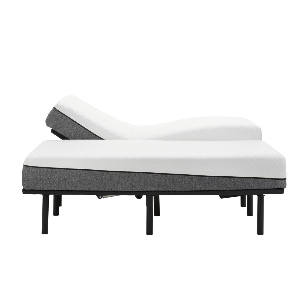 Sleep Zone Huntington 10-inch Memory Foam Mattress and Z150 Adjustable Base Set