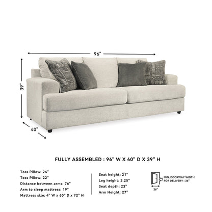 Soletren Queen Sofa Sleeper - Stone
