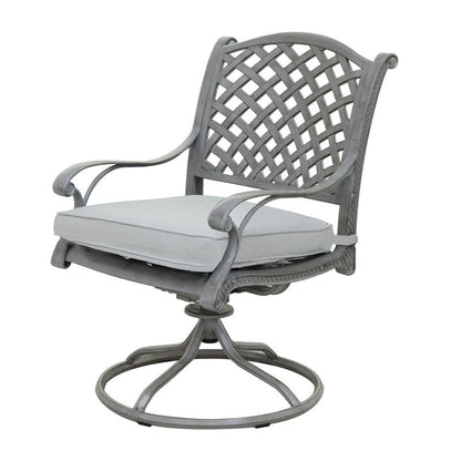 South Ponto 7-piece Aluminum Dining Set with Cushioned Swivel Chairs by Havenside Home