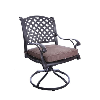 South Ponto 7-piece Aluminum Dining Set with Cushioned Swivel Chairs by Havenside Home