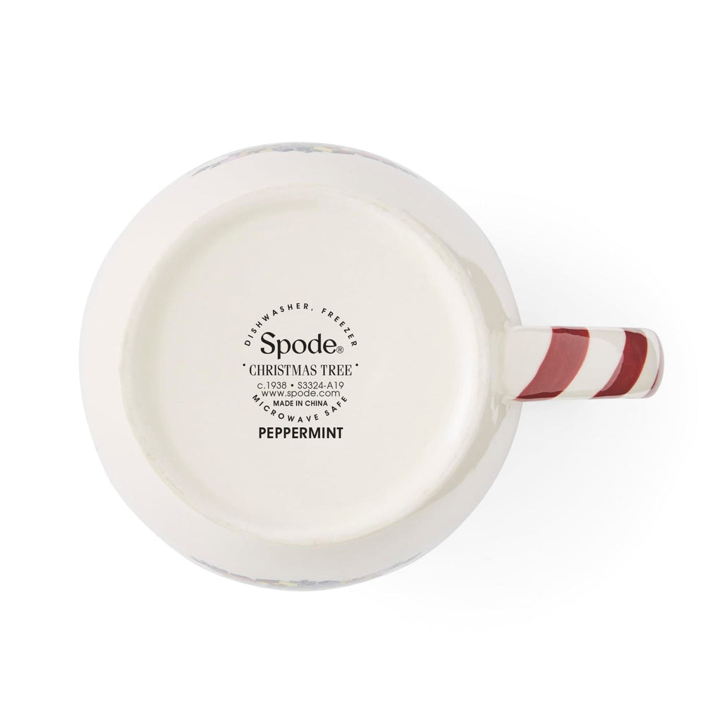 Spode Set of 4 Christmas Tree Peppermint Mugs