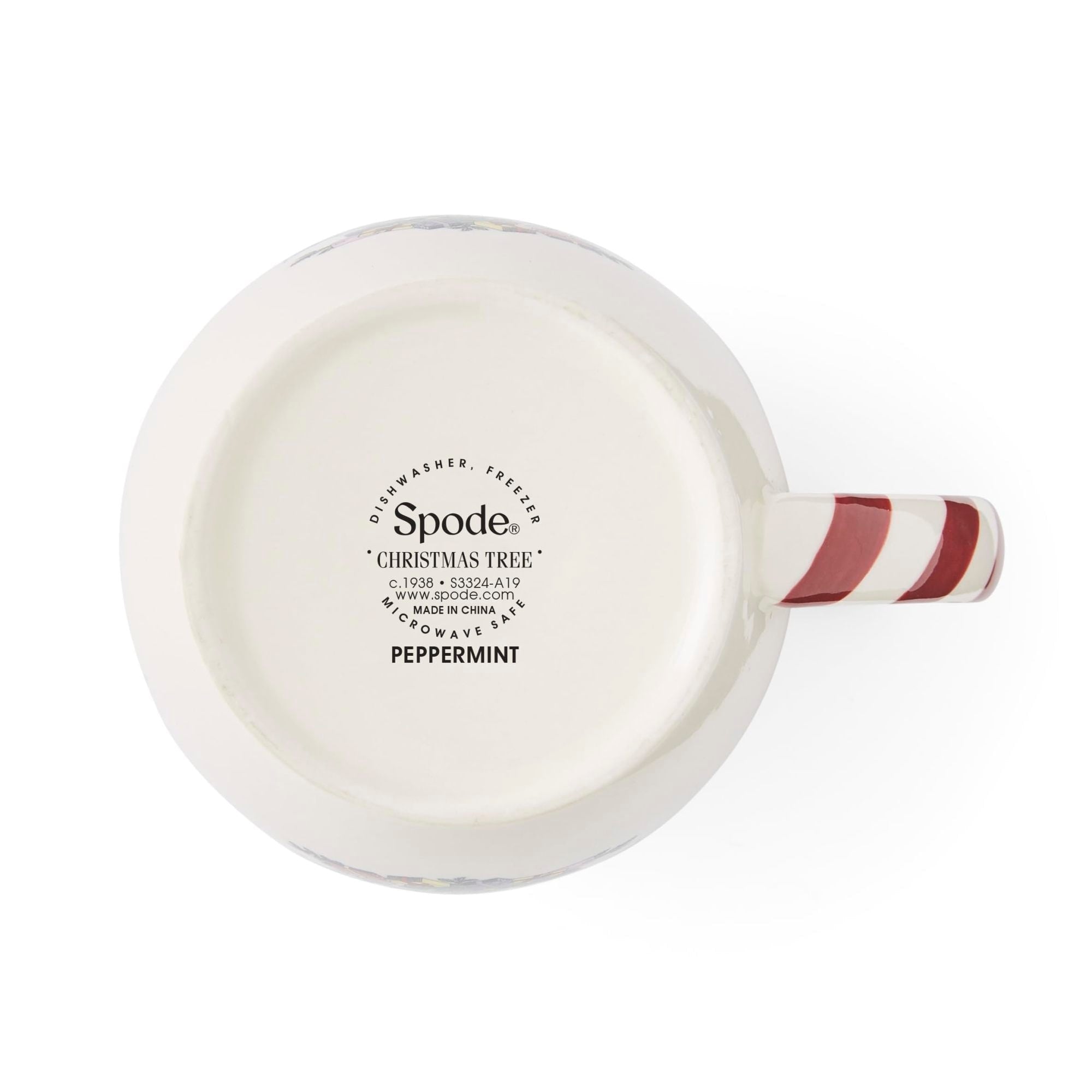 Spode Set of 4 Christmas Tree Peppermint Mugs