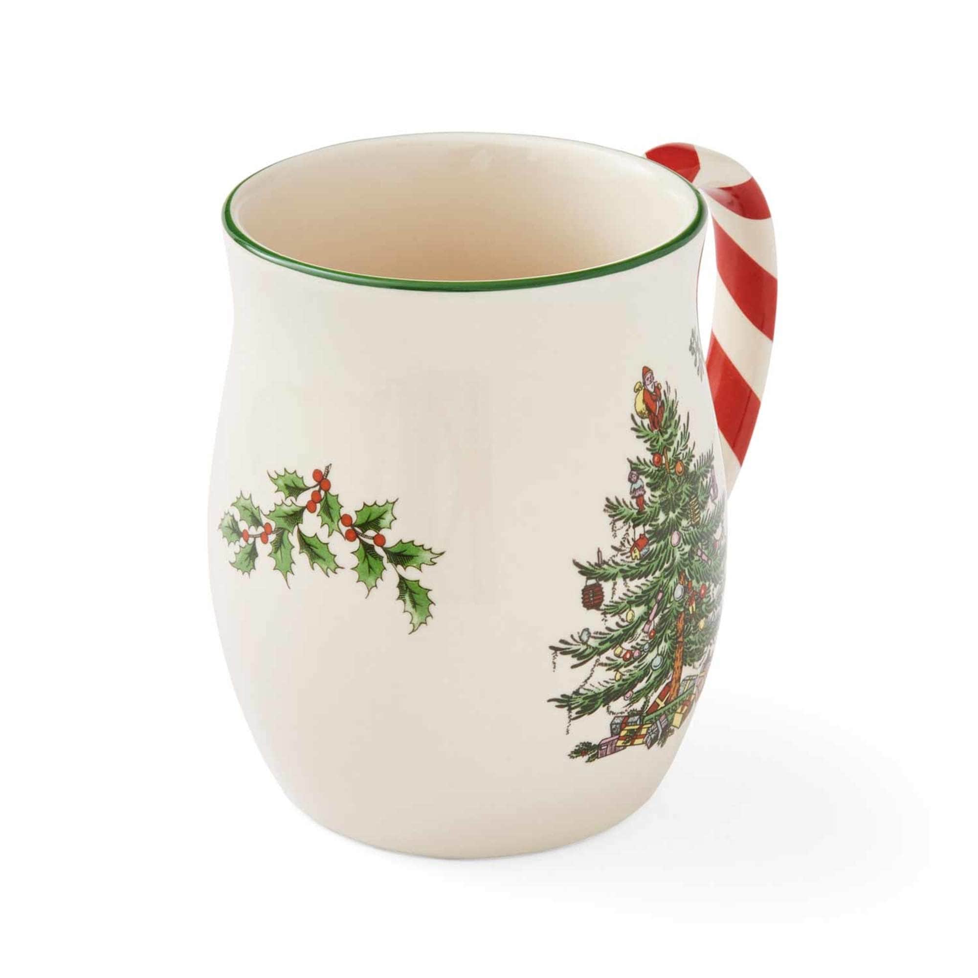 Spode Set of 4 Christmas Tree Peppermint Mugs