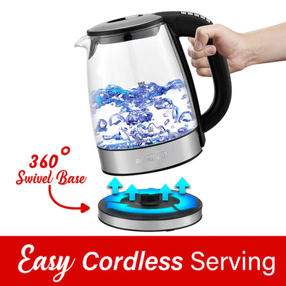 Stainless Steel 7.2 Cup Electric Kettle with 6 Presets