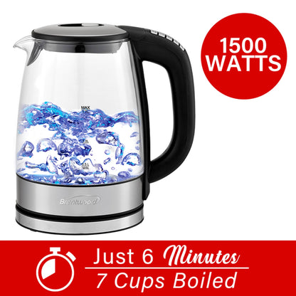 Stainless Steel 7.2 Cup Electric Kettle with 6 Presets