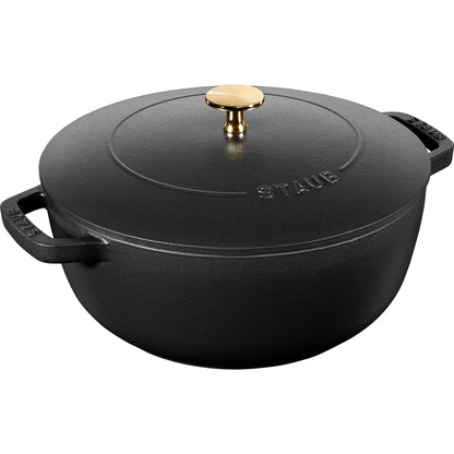 Staub Cast Iron Essential French Oven, Dutch Oven, 5-quart, serves 5-6, Made in France - 5-qt