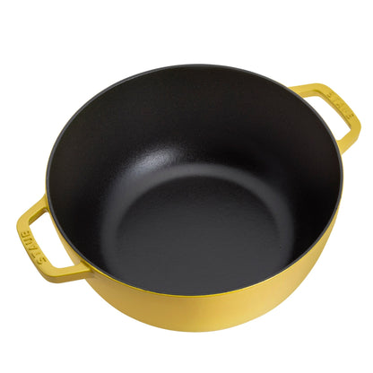 Staub Cast Iron Essential French Oven, Dutch Oven, 5-quart, serves 5-6, Made in France - 5-qt