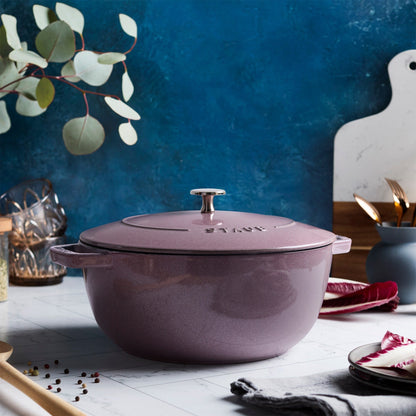 Staub Cast Iron Essential French Oven, Dutch Oven, 5-quart, serves 5-6, Made in France - 5-qt