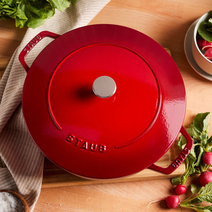 Staub Cast Iron Essential French Oven, Dutch Oven, 5-quart, serves 5-6, Made in France - 5-qt