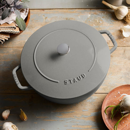 Staub Cast Iron Essential French Oven, Dutch Oven, 5-quart, serves 5-6, Made in France - 5-qt