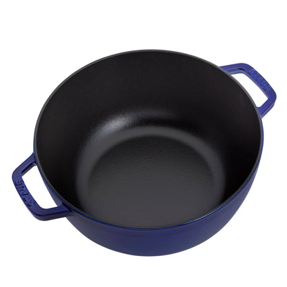 Staub Cast Iron Essential French Oven, Dutch Oven, 5-quart, serves 5-6, Made in France - 5-qt