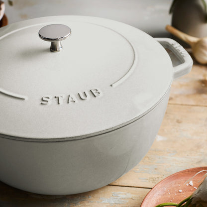 Staub Cast Iron Essential French Oven, Dutch Oven, 5-quart, serves 5-6, Made in France - 5-qt