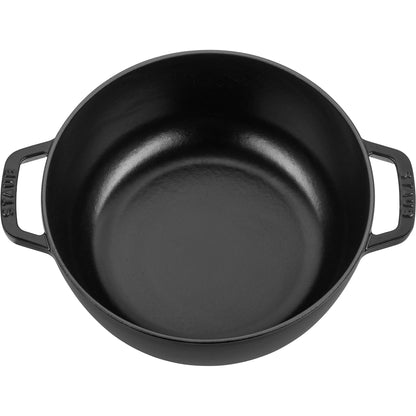Staub Cast Iron Essential French Oven, Dutch Oven, 5-quart, serves 5-6, Made in France - 5-qt