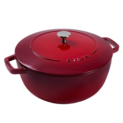 Staub Cast Iron Essential French Oven, Dutch Oven, 5-quart, serves 5-6, Made in France - 5-qt