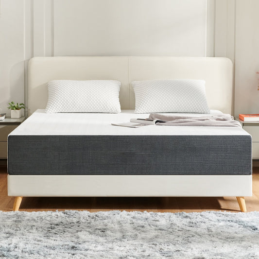 Stiku 10 Size Medium Plush Mattress Gel Memory Foam Bed-in-a-Box,Low Motion Transper