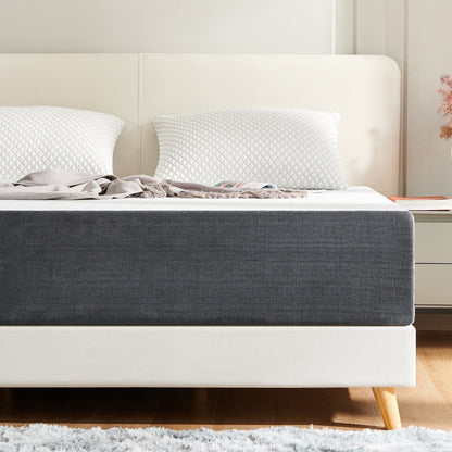 Stiku 10 Size Medium Plush Mattress Gel Memory Foam Bed-in-a-Box,Low Motion Transper
