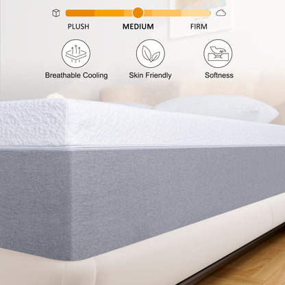 Stiku 12 inch Cooling Memory Foam Mattress for Good Sleep,Mattress in a box